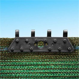 PIASTRINA CLIPPARETE NERA - 12 PUNTE - 50 PZ